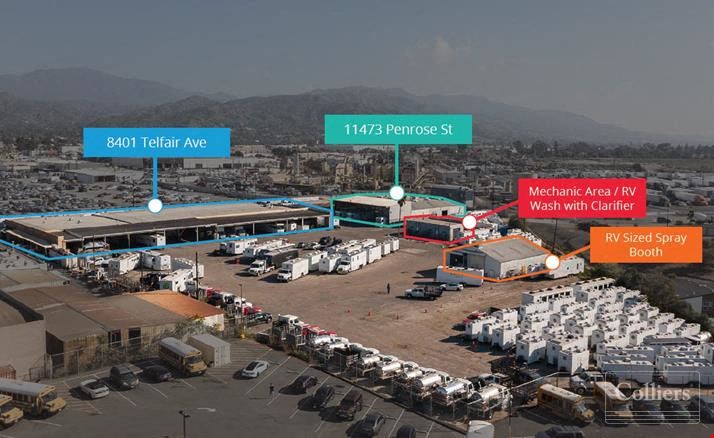 5.3 Acres of Industrial Land with 65,000 SF of Buildings for Lease
