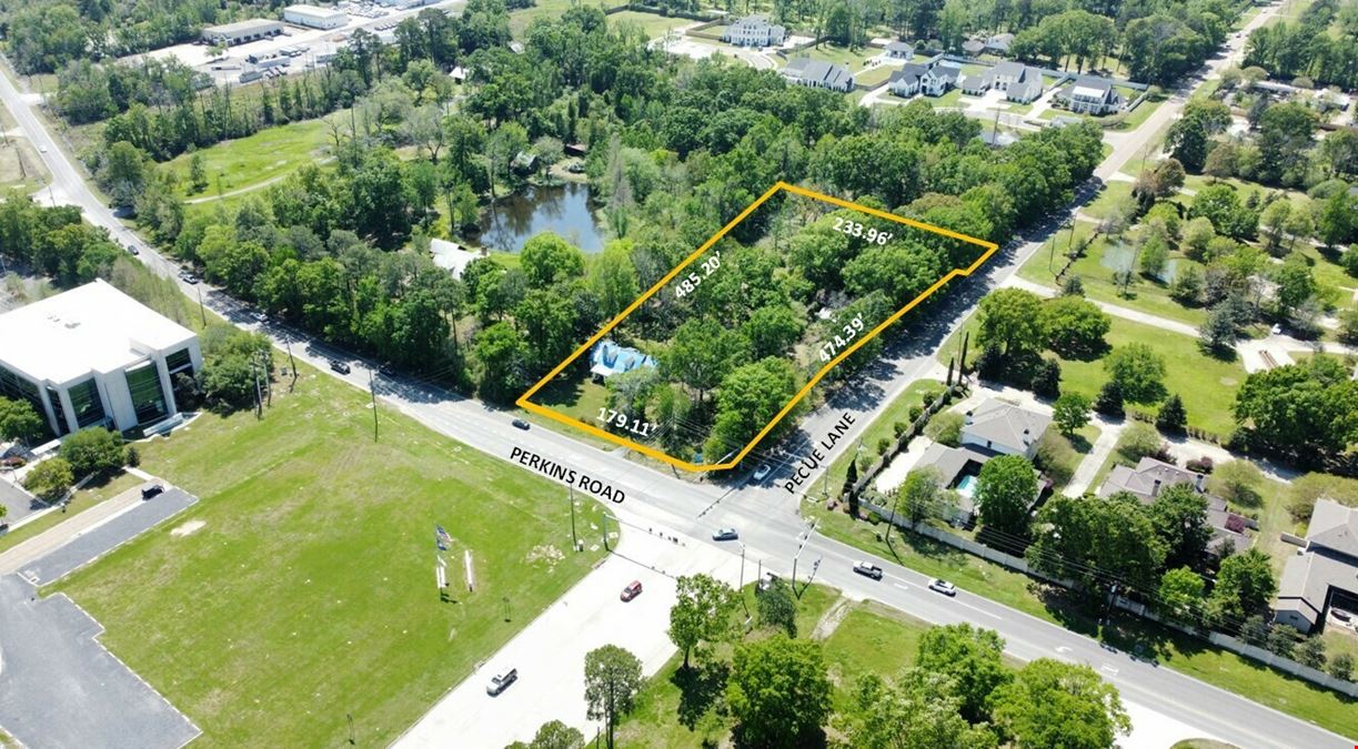 2.3 Acre Corner Perkins Rd at Pecue Ln