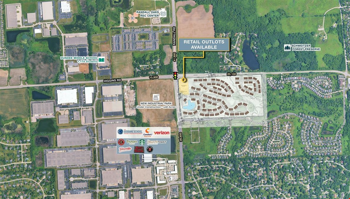 Randall Road Retail Outlot Available in West Dundee