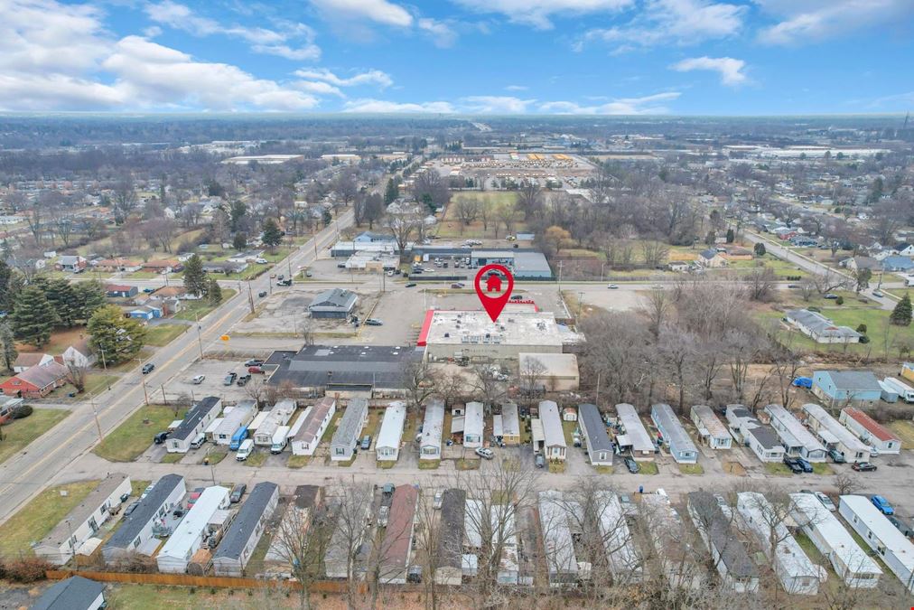 Southside Columbus laundromat, retail space, and drive-thru 1501-1511 Frebis Avenue