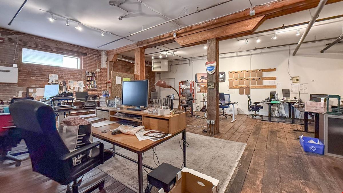Commercial space available in the Old Cannery Building, an iconic three-storey brick building in Downtown Kelowna