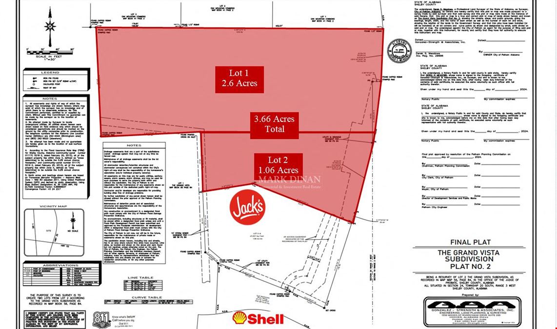 1.06-3.66 Acre Hotel, Restaurant, Retail Sites for Sale