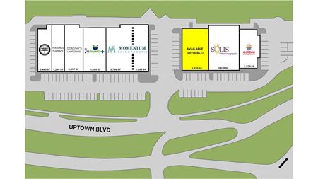Preview of Retail space for Rent at 613 & 617 Uptown Boulevard