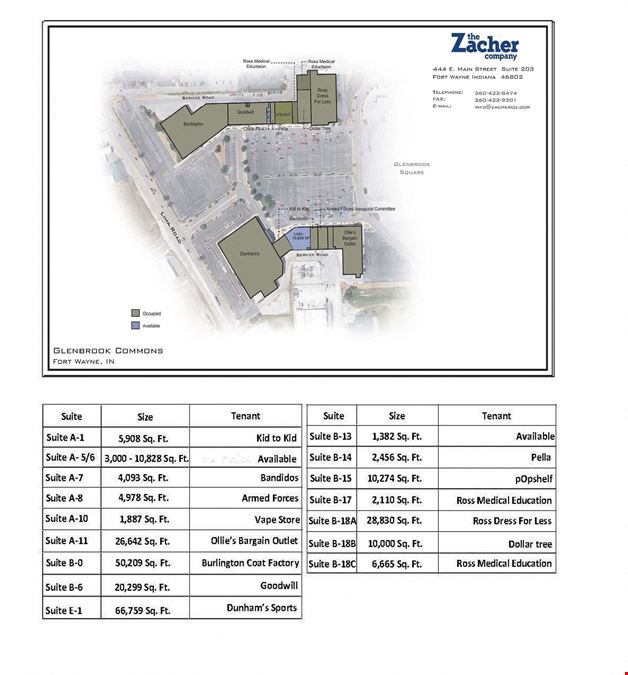 Glenbrook Commons Retail Space Available