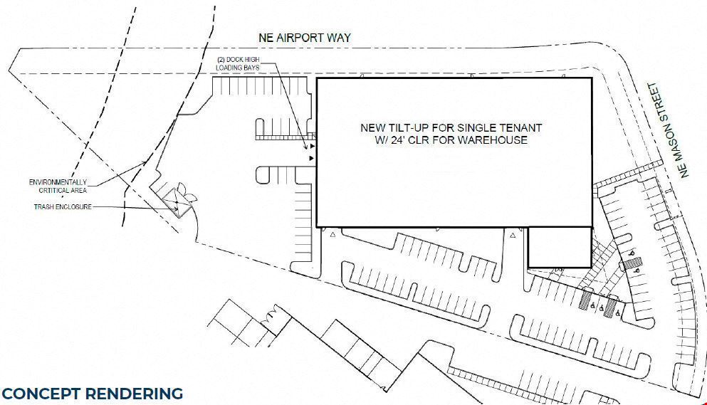 SWC of NE Airport Way and NE Mason St