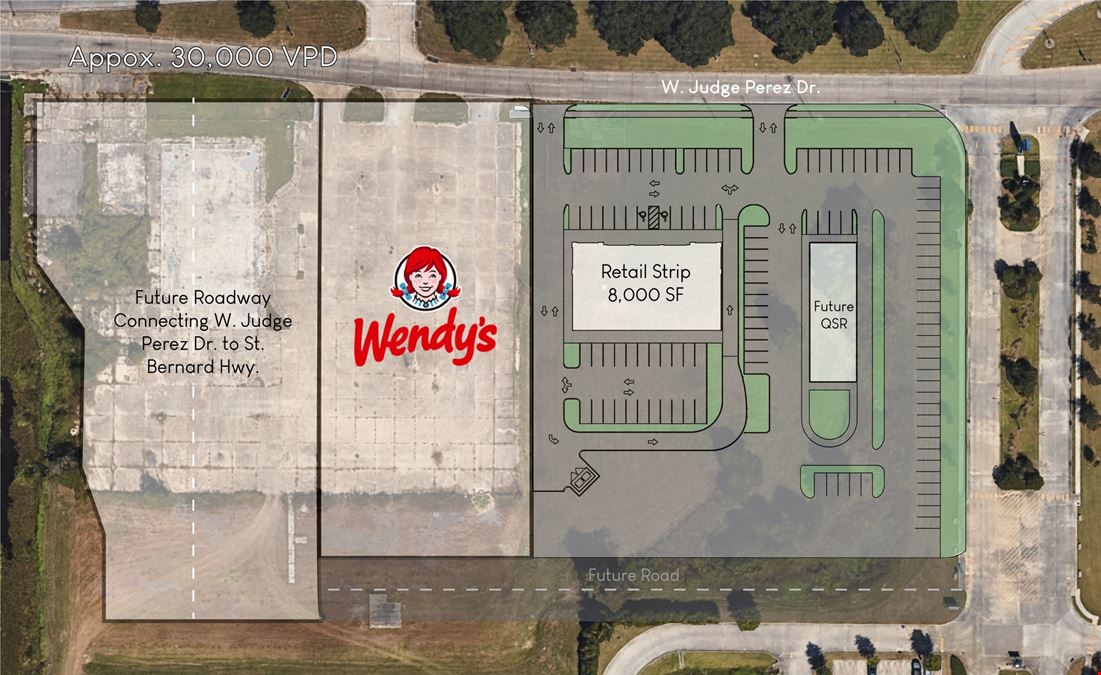 Retail Center and QSR Site for Lease