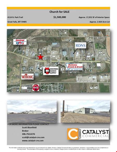Church/Industrial Warehouse for Sale - Great Falls