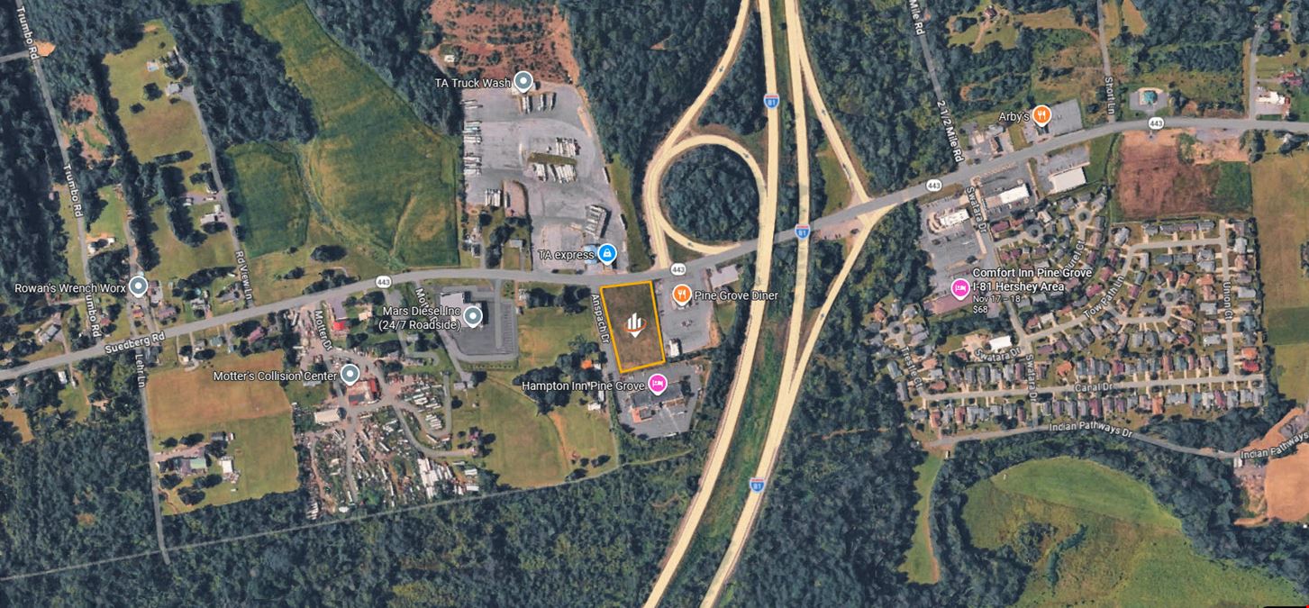 1.77 AC for Lease off Interstate 81