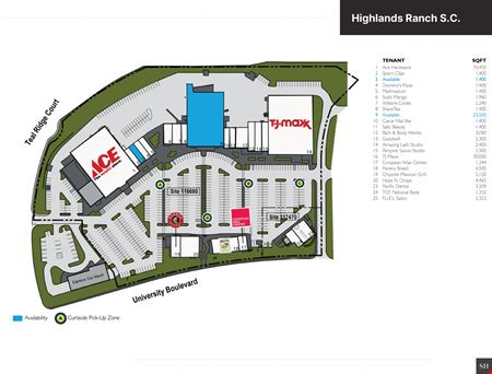 Preview of Retail space for Rent at Highlands Ranch Pkwy & University Blvd