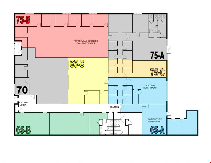 ±700 - 3,814 SF of Office Space Available in Porterville, CA