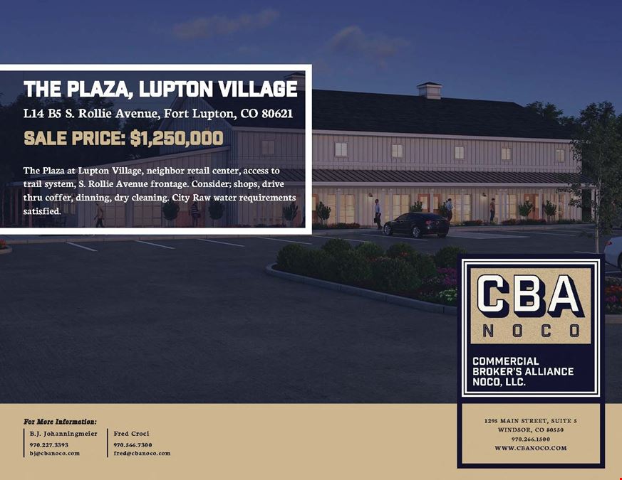 THE PLAZA at LUPTON VILLAGE