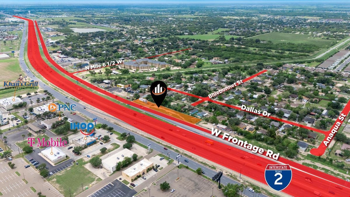 Ground & Building Lease Available | ±1.96 AC Retail Land | Weslaco, TX
