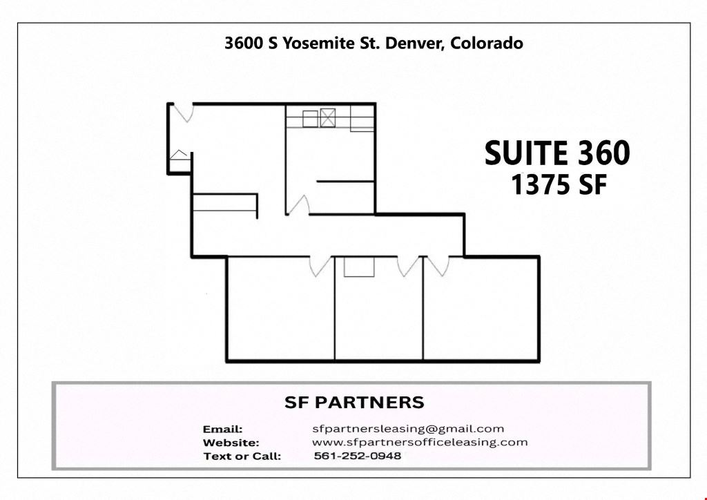 1375 SF Suite 360 Professional & Medical Office Space