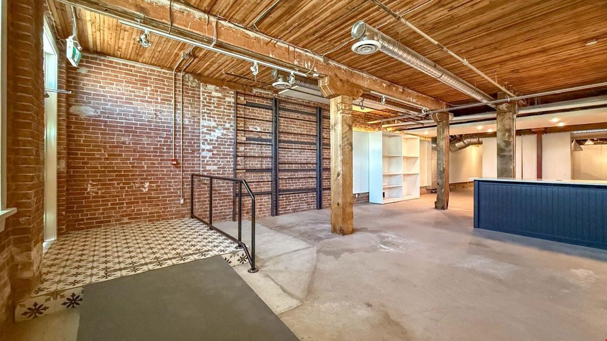 High profile commercial space available in the Old Cannery Building.