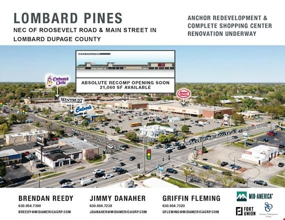 Preview of Retail space for Rent at Roosevelt Rd & Main Street