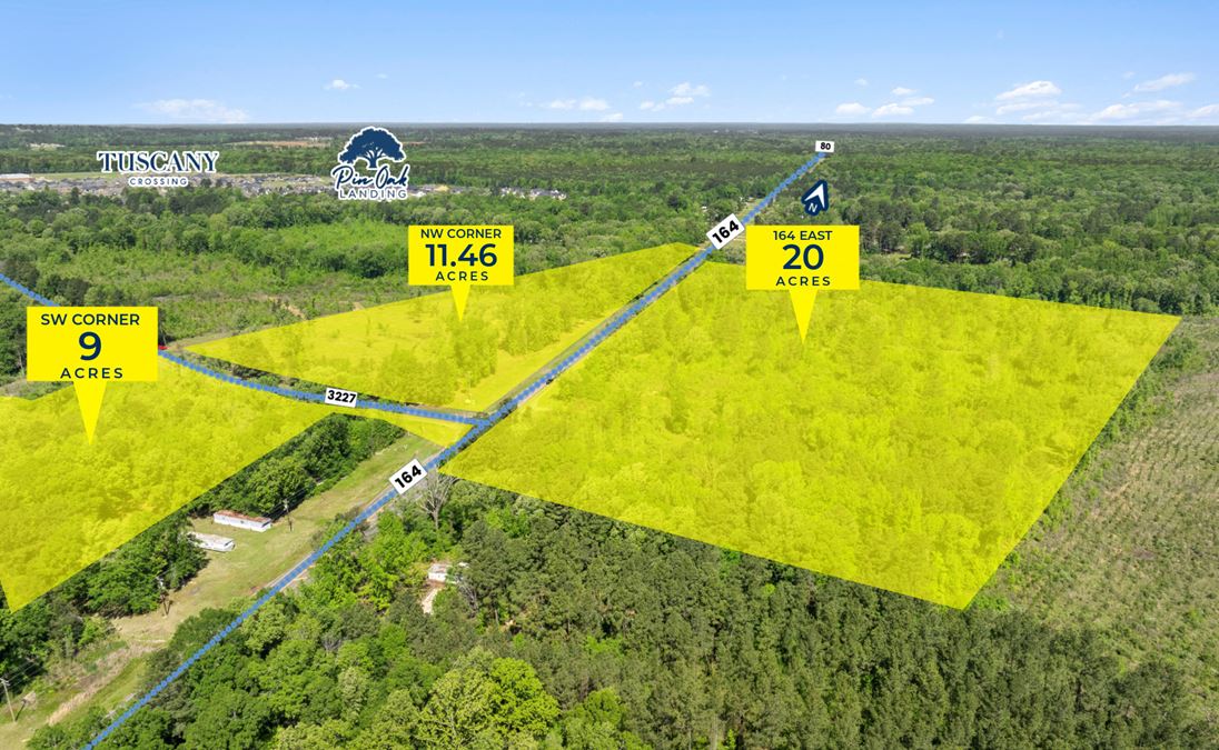 41+/- AC For Sale - Haughton Hwy 3227 and Hwy 164 Intersection