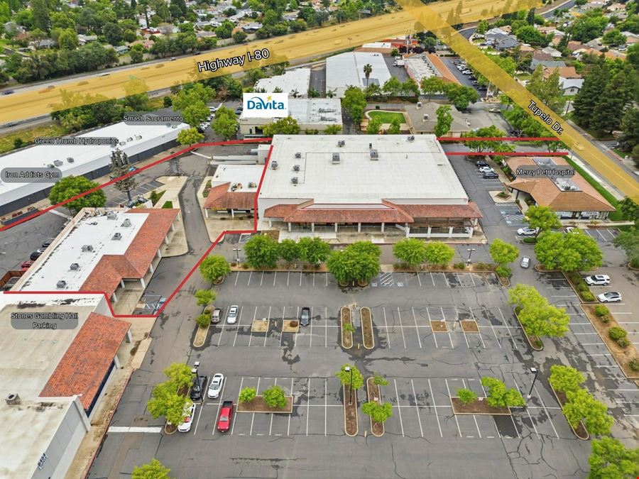 Value Add Strip Center with Cell Tower