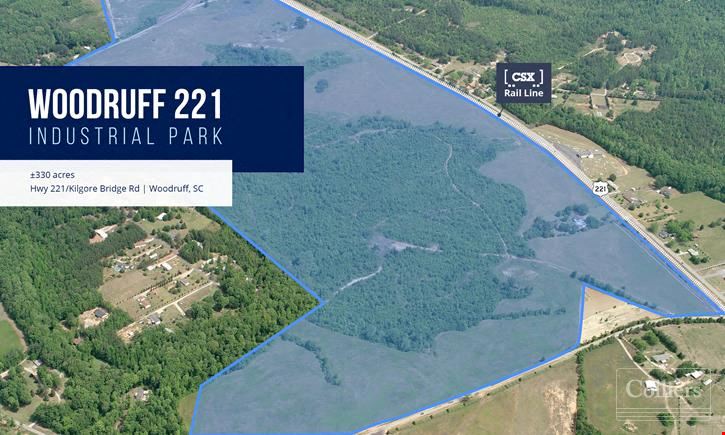 ±330-Acre Industrial Tract in Woodruff, SC