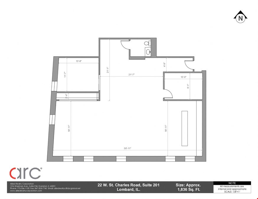 Loft Suite Unit Available in Downtown Lombard