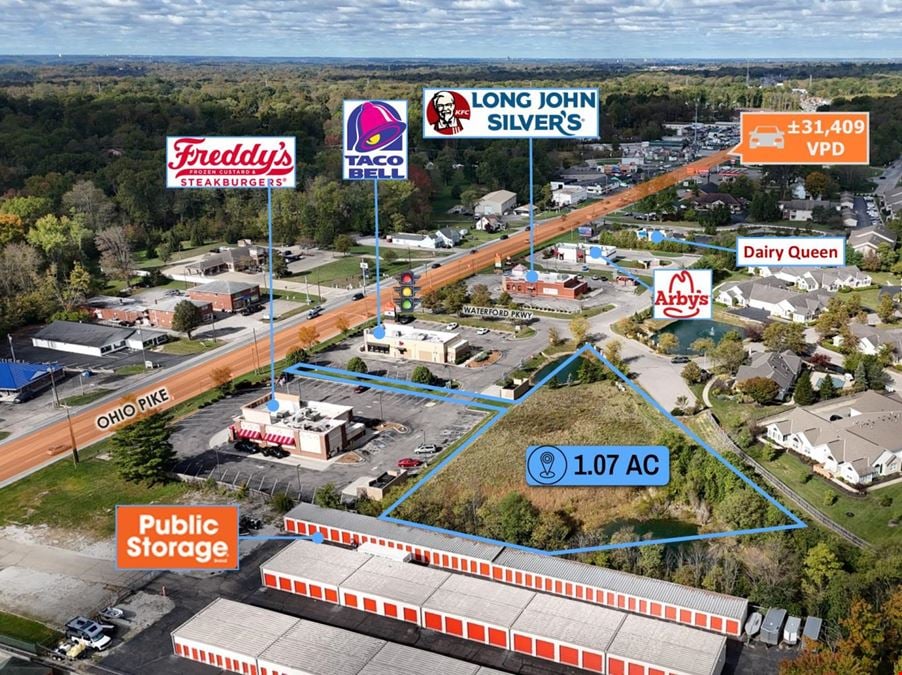 $1 Auction – 1.07 Acre Parcel | 24K VPD | Cincinnati MSA