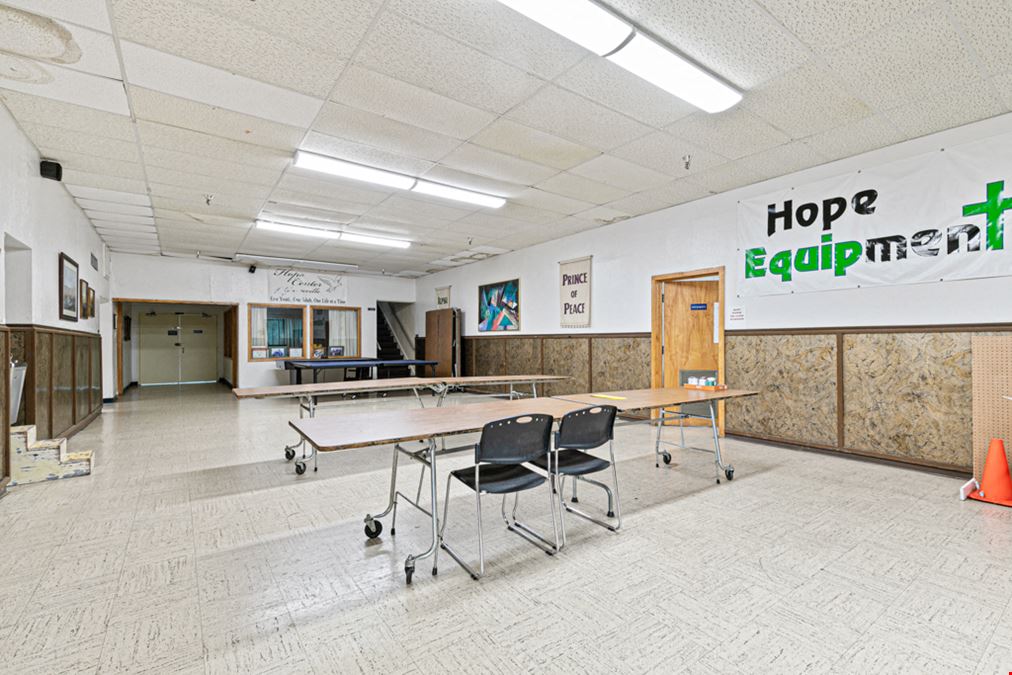 35,000 SF Church & 20,000 SF Youth Center For Sale in Downtown Greenville, TX