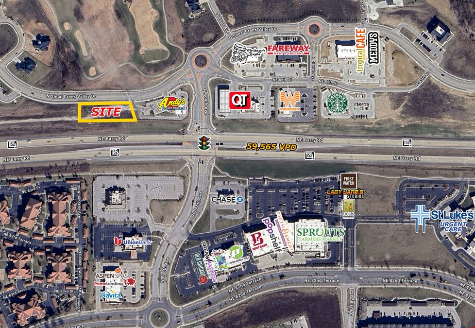 Pad Site for Lease - 152 Hwy & Shoal Creek Valley Dr, Liberty, MO