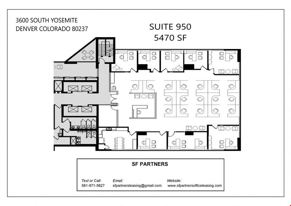 5,470 SF Suite 900 B Professional and Medical Office Spacce