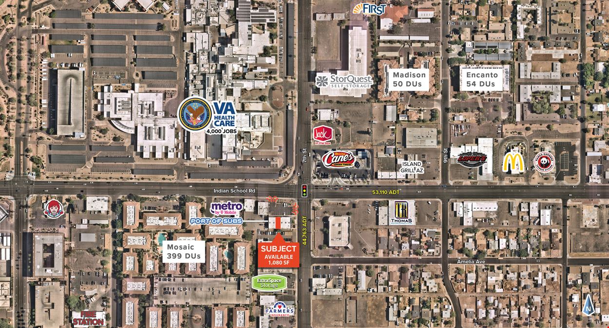 7th Street & Indian School Hard Corner Shops