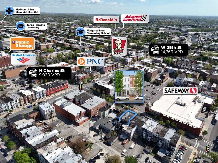 2422 & 2424 N Charles St | 89% Occupied | $59K NOI