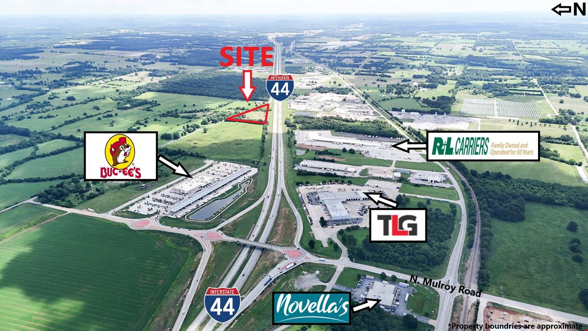 +/- 8.5 acres with income, near Buc-ee's on I-44