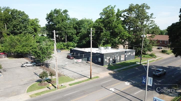 Retail site walking distance from University of Memphis