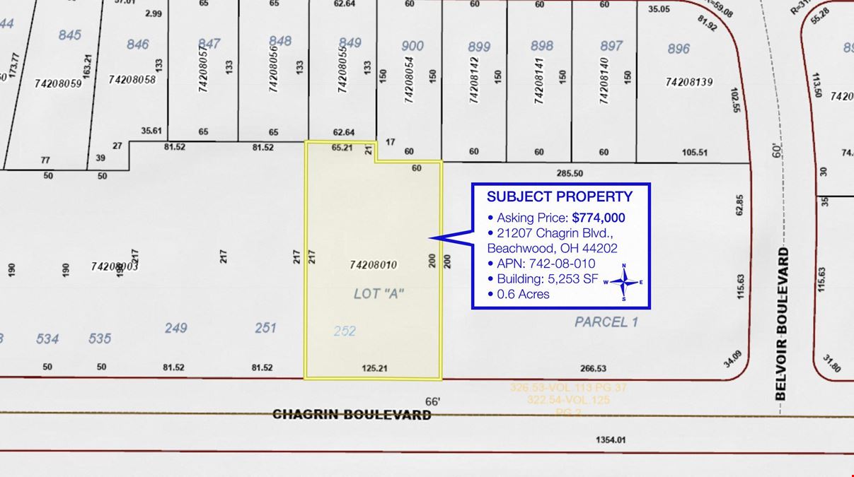 Office Building Available for Sale on Busy Beachwood Corridor