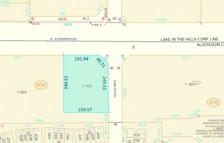 Preview of VacantLand space for Sale at SWC Talaga Dr & Algonquin Rd