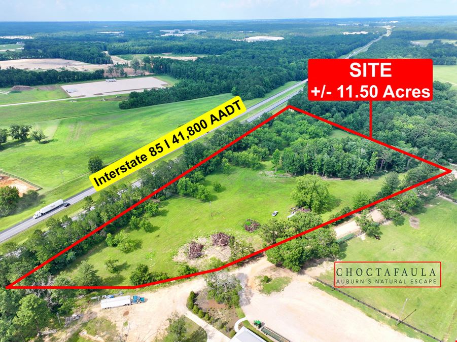 High-Exposure Land Parcel with +/- 1,340 Ft Frontage – Auburn, AL