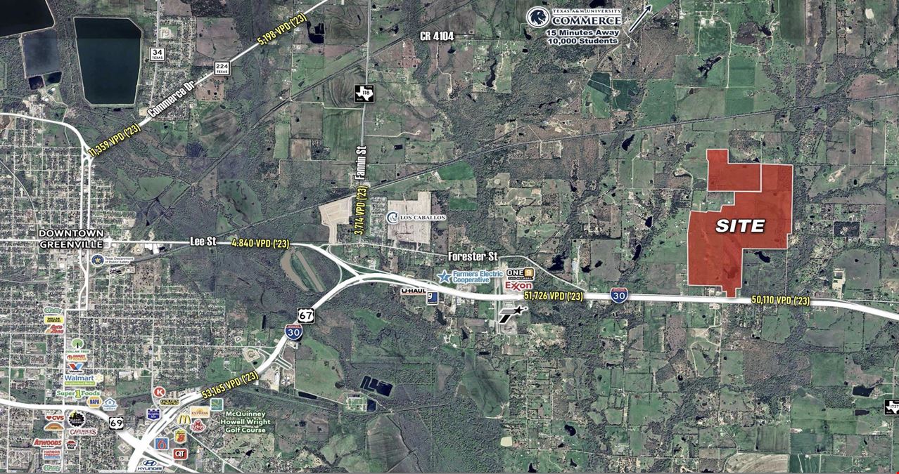 I-30 Acreage for Master-planned Development