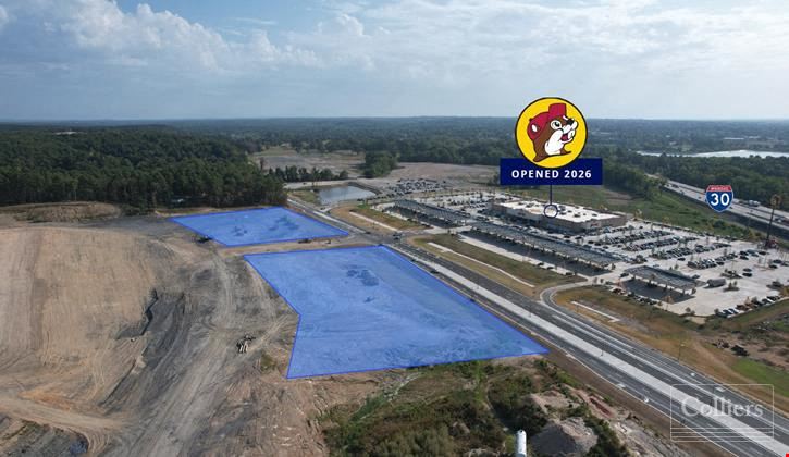 For Ground Lease: Frontage Lots Across from New Buc-ee’s