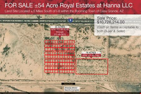 Preview of commercial space at ±54 AC O Hanna Rd & Palomas Dr