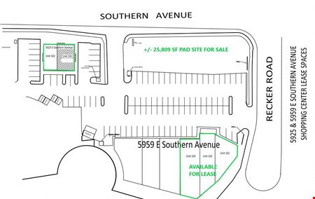 Preview of Retail space for Rent at 5959 E Southern Ave