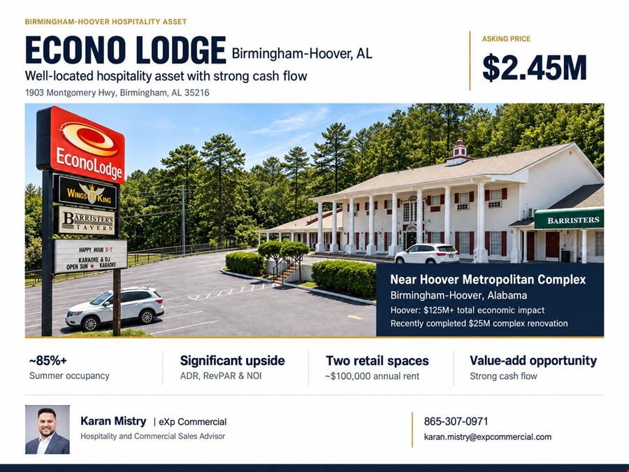 Econo Lodge Birmingham - Hoover | Value-Add Opportunity