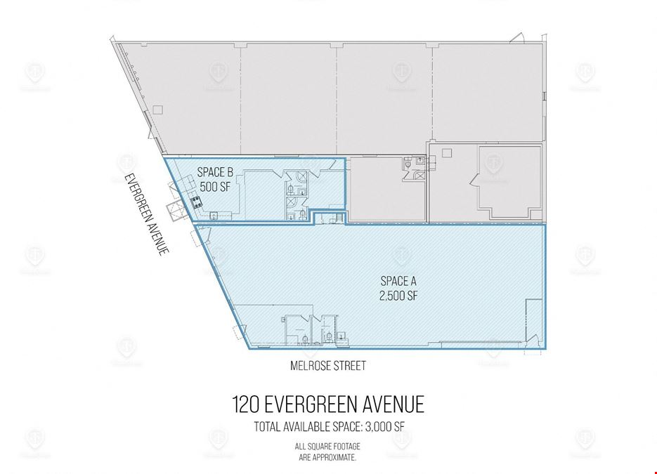 500 - 3,000 SF | 120 Evergreen Avenue | Corner Industrial/Retail Space For Lease