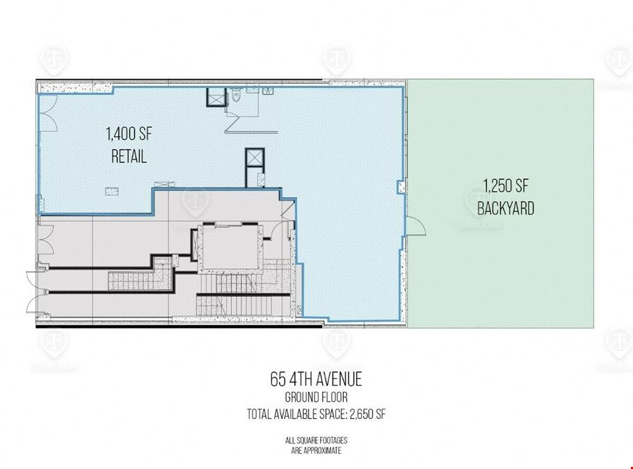 1,400 - 2,650 SF | 65 4th Avenue | Newly Developed Retail Space For Lease