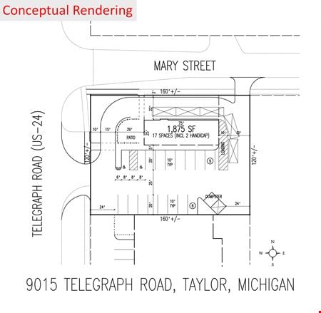 Preview of Retail space for Rent at 9015 Telegraph Road