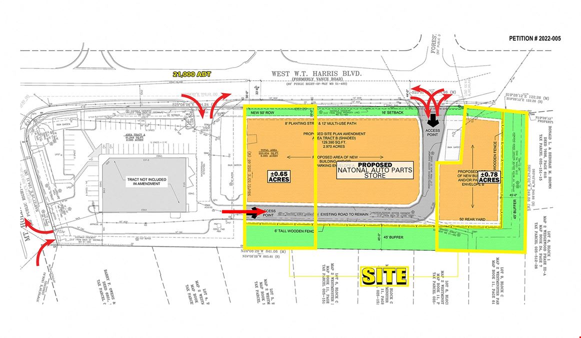  W WT Harris Blvd & Mt Holly-Huntersville Rd