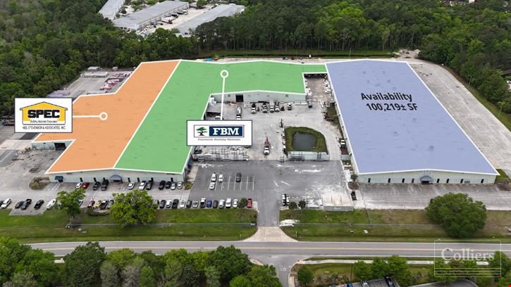 100,219± SF Available with 0.5 AC of Industrial Outdoor Storage