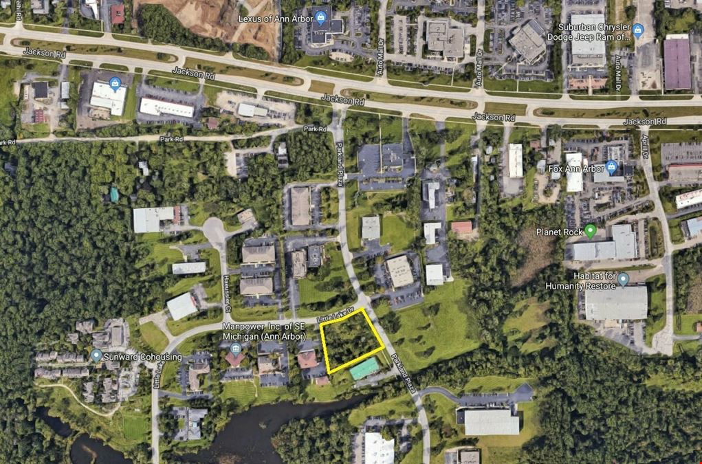 Ann Arbor Commercial Vacant Land for Sale - Parkland Plaza Business Park