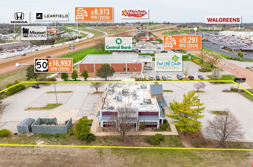 REIT Sale | Former Red Lobster | 16K VPD | 1.22 Acres