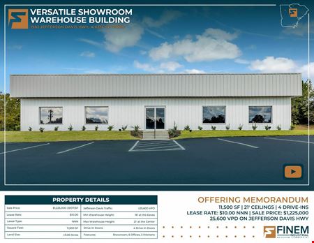 Preview of Industrial space for Rent at 1982 Jefferson Davis Hwy