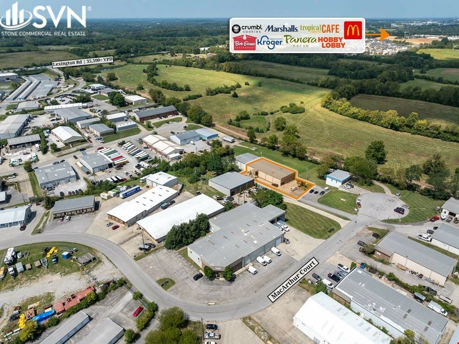 7,000 SF Industrial Space FOR LEASE in Nicholasville, KY