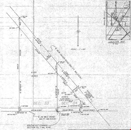 Preview of VacantLand space for Sale at  26 Mile Road & New Haven Road