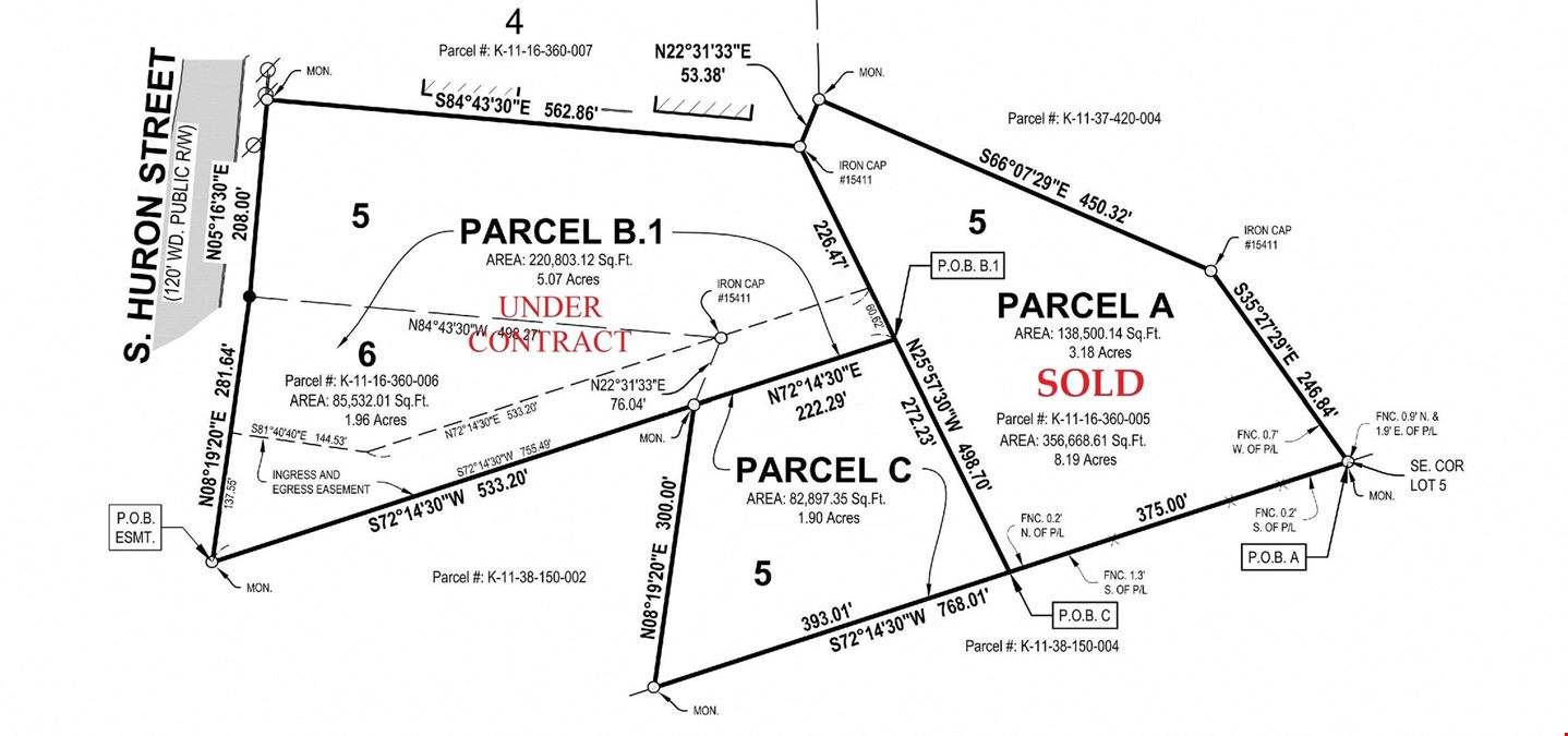 2 Parcels Commercial Vacant Land Zoned T-C Ypsilanti Twp